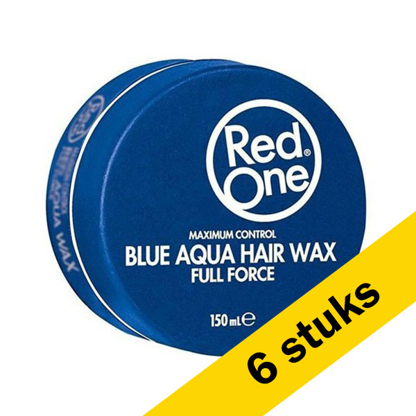 RedOne Aanbieding: 6x RedOne Haarwax Blue Aqua (150 ml)  SRE00267 - 1