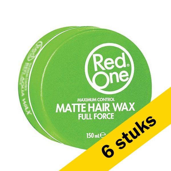 RedOne Aanbieding: 6x RedOne Haarwax Green Matt (150 ml)  SRE00269 - 1