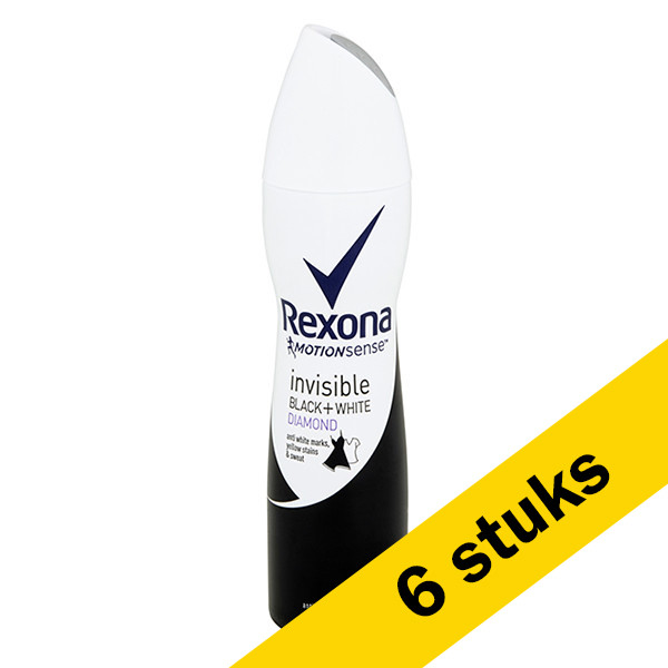 Rexona Aanbieding: 6x Rexona deodorant spray Invisible Diamond (150 ml)  SRE00259 - 1