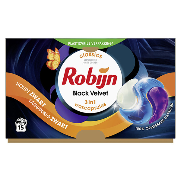 Robijn 3-in-1 Wascapsules Black Velvet (15 wasbeurten)  SRO05195 - 1