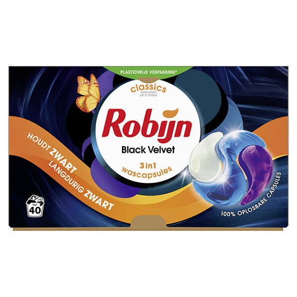 Robijn 3-in-1 Wascapsules Black Velvet (40 wasbeurten)  SRO05187 - 1