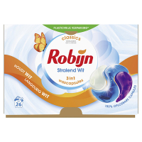 Robijn 3-in-1 Wascapsules Stralend Wit (26 wasbeurten)  SRO05191