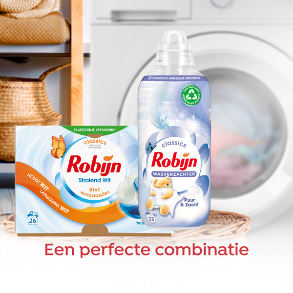 Robijn 3-in-1 Wascapsules Stralend Wit (26 wasbeurten)  SRO05191 - 4