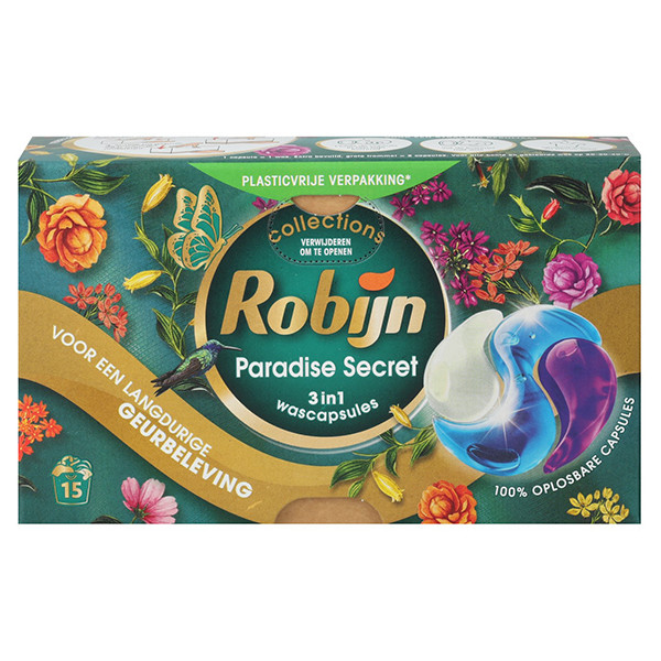 Robijn 3in1 Paradise Secret Wascapsules (15 wasbeurten)  SRO05256 - 1