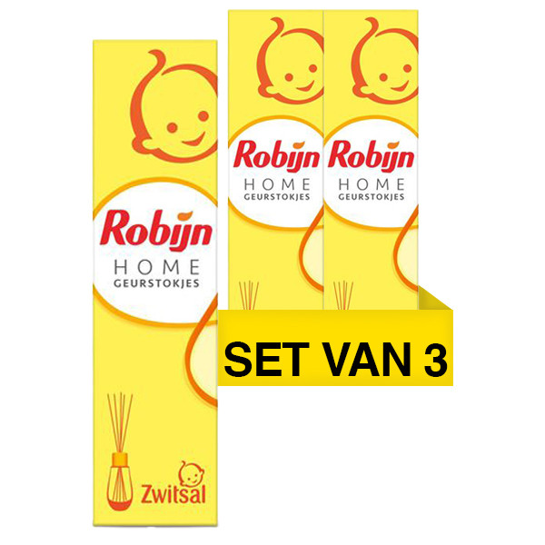 Oeganda Herinnering hospita Aanbieding: 3x Robijn Home geurstokjes Zwitsal (45 ml) Robijn 123schoon.nl