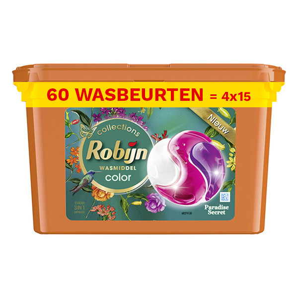 Robijn Aanbieding: Robijn 3-in-1 wasmiddel capsules Paradise Secret (60 wasbeurten)  SRO05008 - 1