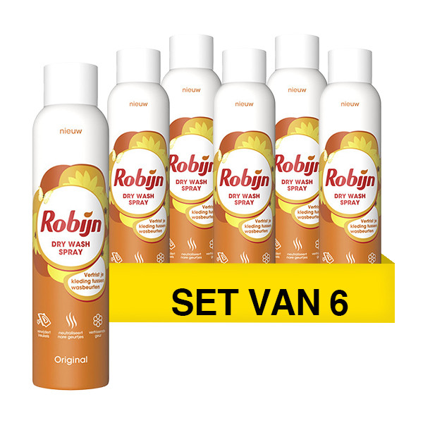 Robijn Aanbieding: Robijn Dry Wash spray Original (6 x 200 ml)  SRO05127 - 1