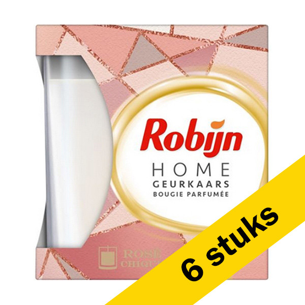 Robijn Aanbieding: Robijn Geurkaars Rose Chic 115 gram (6 stuks)  SRO05139 - 1
