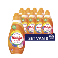 Robijn Aanbieding: Robijn Klein & Krachtig vloeibaar wasmiddel Color  665 ml (8 flessen - 152 wasbeurten)  SRO05074