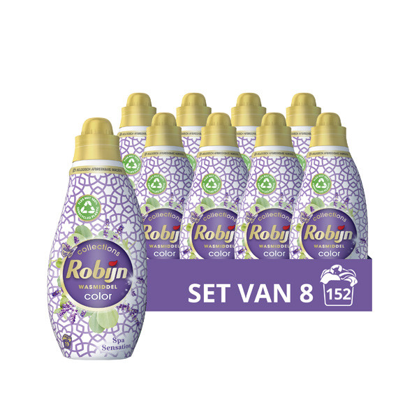 Robijn Aanbieding: Robijn Klein & Krachtig vloeibaar wasmiddel Spa Sensation 665 ml (8 flessen - 152 wasbeurten)  SRO05082 - 1