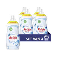 Robijn Aanbieding: Robijn Klein & Krachtig vloeibaar wasmiddel Stralend Wit 1190 ml (4 flessen - 136 wasbeurten)  SRO05110