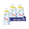 Aanbieding: Robijn Klein & Krachtig vloeibaar wasmiddel Stralend Wit 1190 ml (4 flessen - 136 wasbeurten)