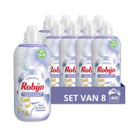Robijn Aanbieding: Robijn Puur & Zacht wasverzachter 1,25 L (8 flessen - 50 wasbeurten)  SRO05186