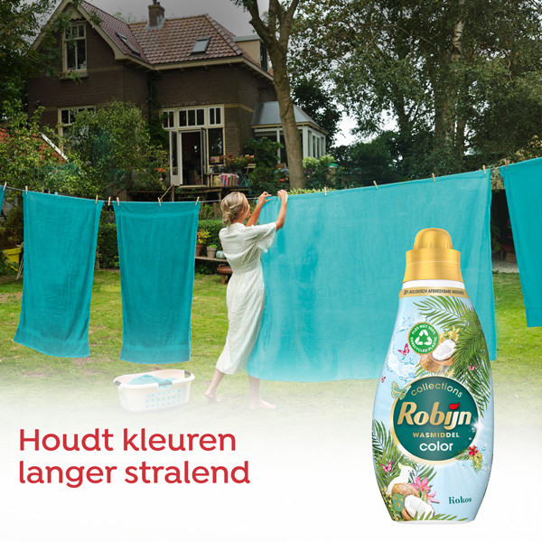 Robijn Klein & Krachtig vloeibaar wasmiddel Kokos Sensation 665 ml (19 wasbeurten)  SRO05079 - 4