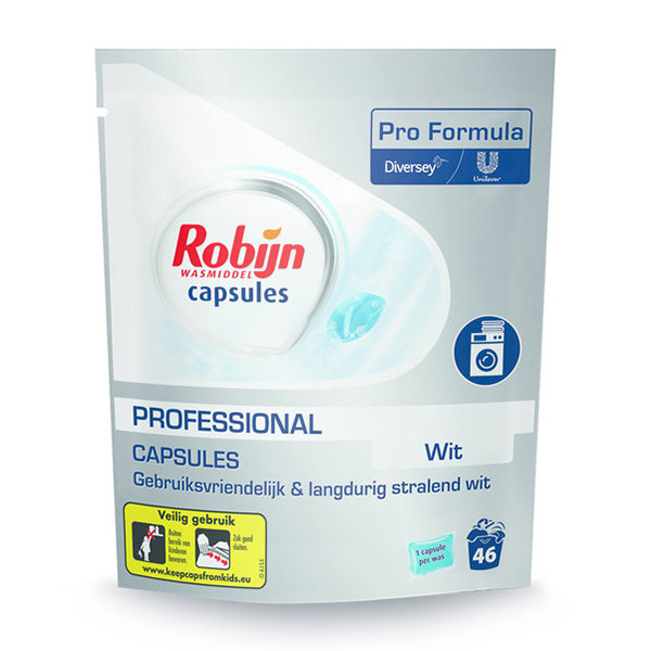 Robijn Professional Wit wasmiddel capsules (46 wasbeurten)  SRO00224 - 1