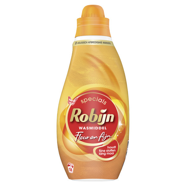 Robijn Vloeibaar Wasmiddel Fleur & Fijn 720 ml (18 wasbeurten)  SRO00021 - 1