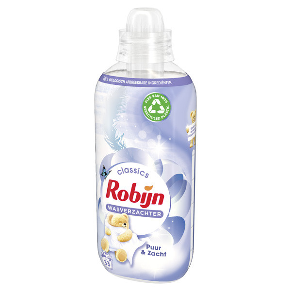 Robijn Wasverzachter Puur & Zacht 825 ml (33 wasbeurten)  SRO05166 - 3