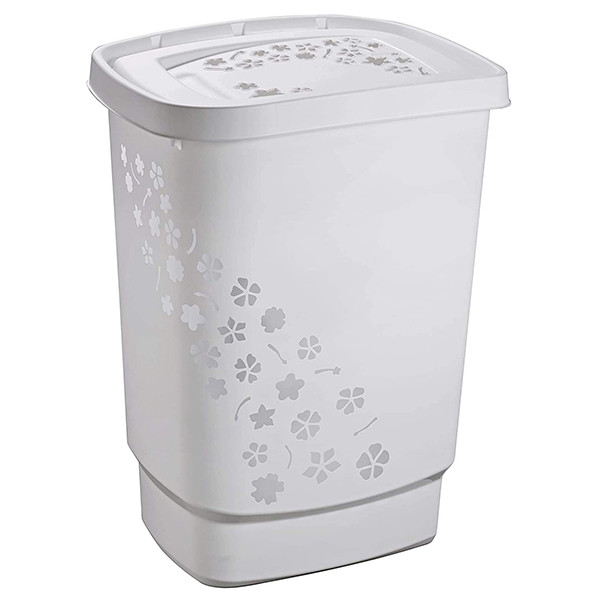 Rotho Wasmand Bloemenprint Grijs 55 Liter  SRO03034 - 1