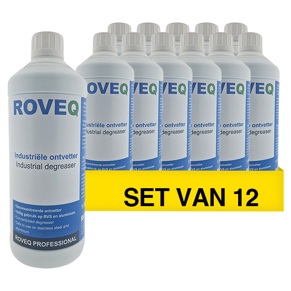 Roveq Aanbieding:  ROVEQ Industriële ontvetter (12 flessen - 1 liter)  SRO00229 - 1