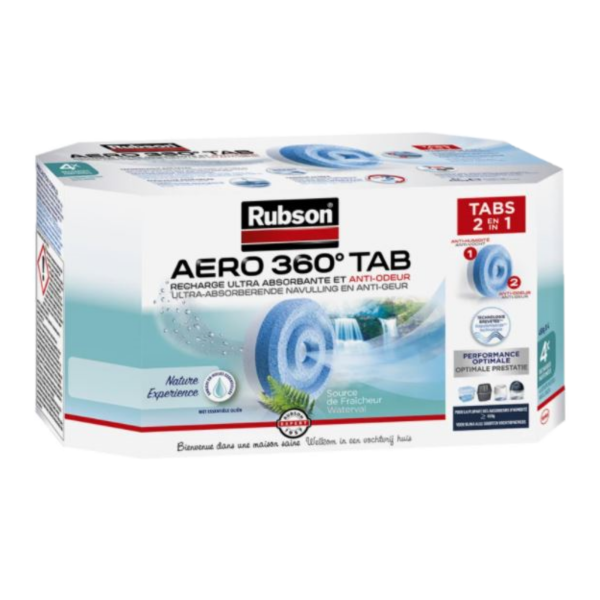 Rubson AERO 360° Recharges en tabs parfum Vanille source de