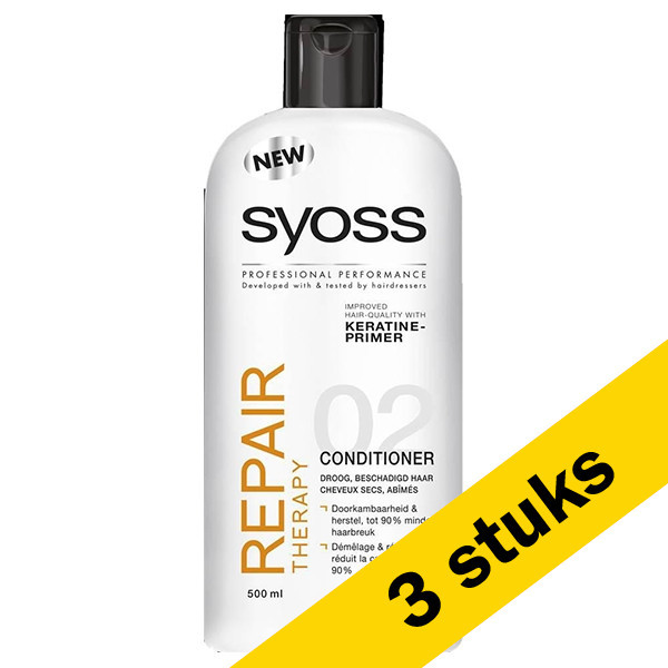 SYOSS Aanbieding: 3x Syoss Repair Therapy conditioner (500 ml)  SSY00046 - 1