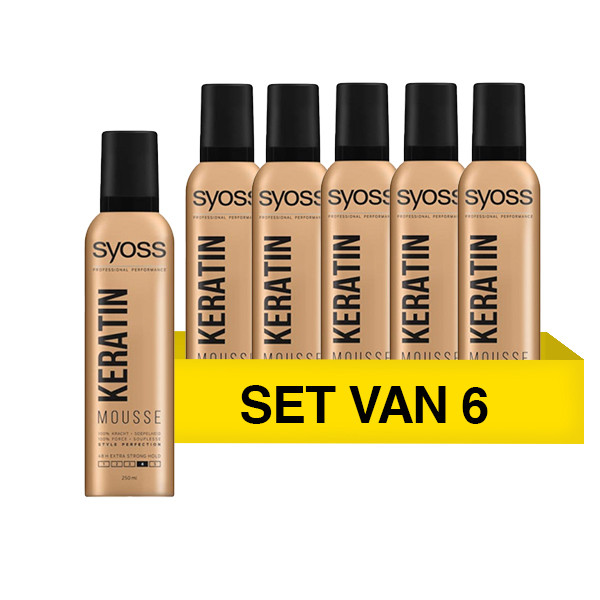 SYOSS Aanbieding: Syoss Keratine Mousse (6 flessen - 250 ml)  SSY00082 - 1