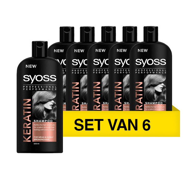 SYOSS Aanbieding: Syoss Keratine Shampoo (6 flessen - 440 ml)  SSY00090 - 1