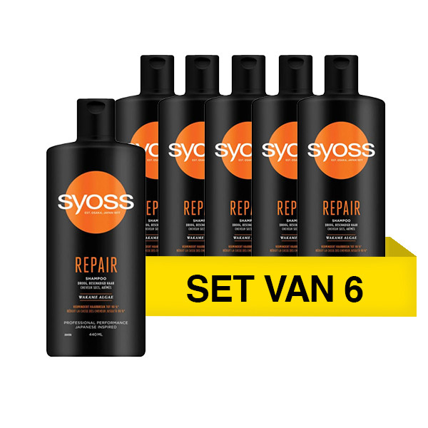 SYOSS Aanbieding: Syoss Repair Shampoo (6 flessen - 440 ml)  SSY00094 - 1