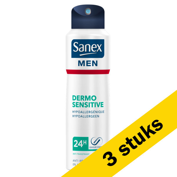 Sanex Aanbieding: 3x Sanex deodorant spray Dermo Extra Cool for Men (200 ml)  SSA05072 - 1