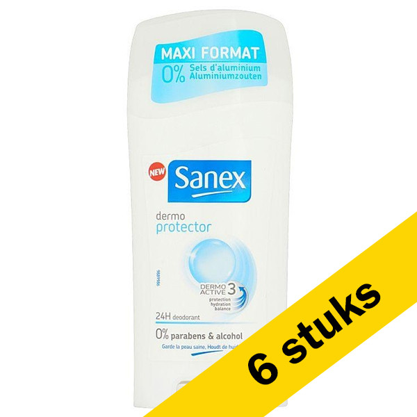 Sanex Aanbieding: 6x Sanex deodorant stick Dermo Protector (65 ml)  SSA06034 - 1