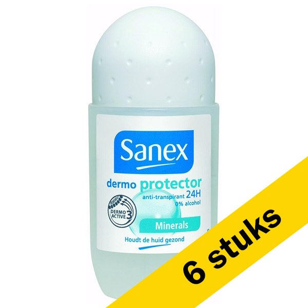 Sanex Aanbieding: 6x Sanex deoroller Dermo Protector (50 ml)  SSA06025 - 1