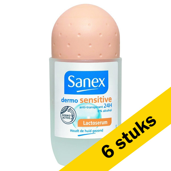 Sanex Aanbieding: 6x Sanex deoroller Dermo Sensitive (50 ml)  SSA06024 - 1