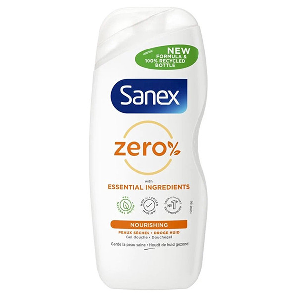 Sanex Zero% Nourishing Droge Huid Douchegel (500 ml)  SSA06073 - 1