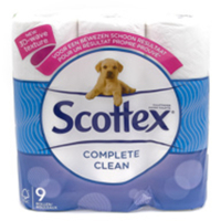Scottex Complete Clean Toiletpapier 2-laags (9 rollen)  SCO00045