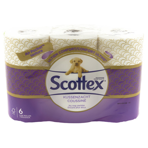 Scottex Kussenzacht Toiletpapier 3-laags (6 rollen)  SCO00047 - 1