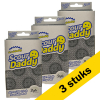 Aanbieding: 3x Scrub Daddy | Scour Daddy spons grijs Style Collection (2 stuks)
