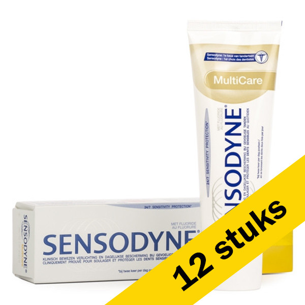 lof bijvoeglijk naamwoord opmerking Aanbieding: 12x Sensodyne Multi Care tandpasta (75 ml) Sensodyne  123schoon.nl