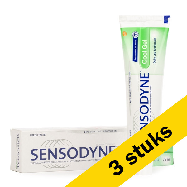 Sensodyne Aanbieding: 3x Sensodyne Cool Gel tandpasta (75 ml)  SSE00013 - 1