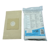 Solac papieren stofzuigerzakken 10 zakken + 1 filter (123schoon huismerk)  SSO00051