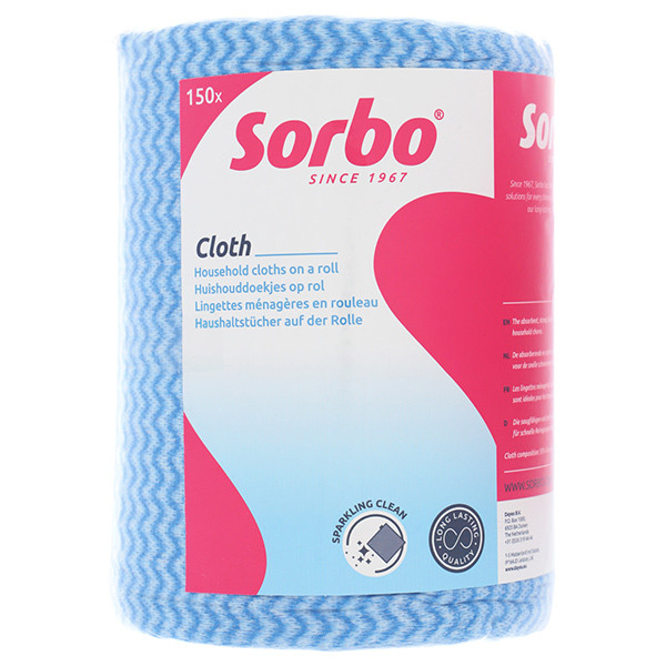 Sorbo Huishouddoekjes Op Rol 20x40 cm (150 stuks)  SSO04090 - 1