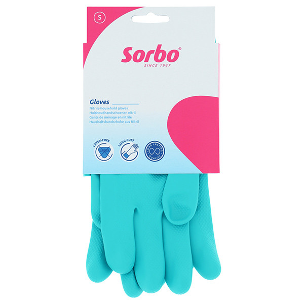 Sorbo Huishoudhandschoenen Nitril (Maat S)  SSO04170 - 1