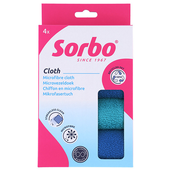 Sorbo Microvezeldoek Recycled 35x35 cm (4 stuks)  SSO04125 - 1