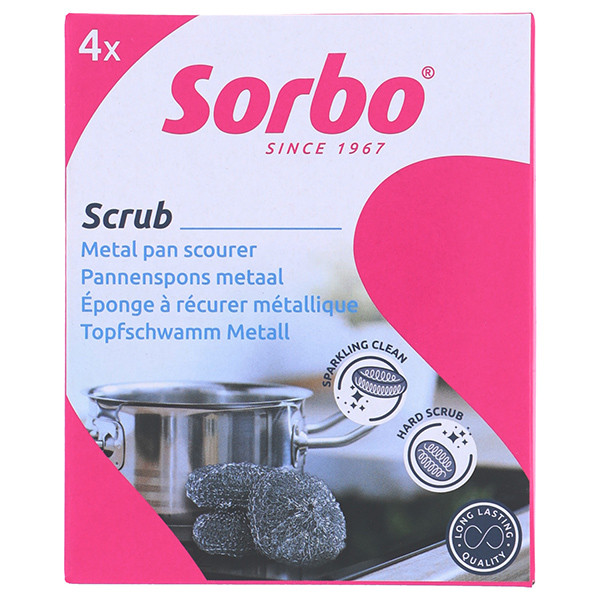 Sorbo Pannenspons Metaal (4 stuks)  SSO04161 - 1