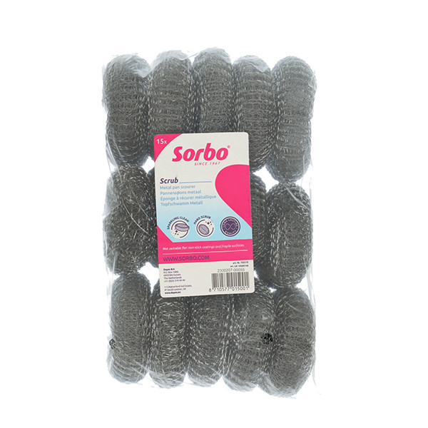 Sorbo Panspons Metaal 23 gr (15 stuks)  SSO04185 - 1