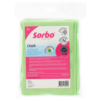 Sorbo Professionele Microvezeldoek Groen (5 stuks)  SSO04055