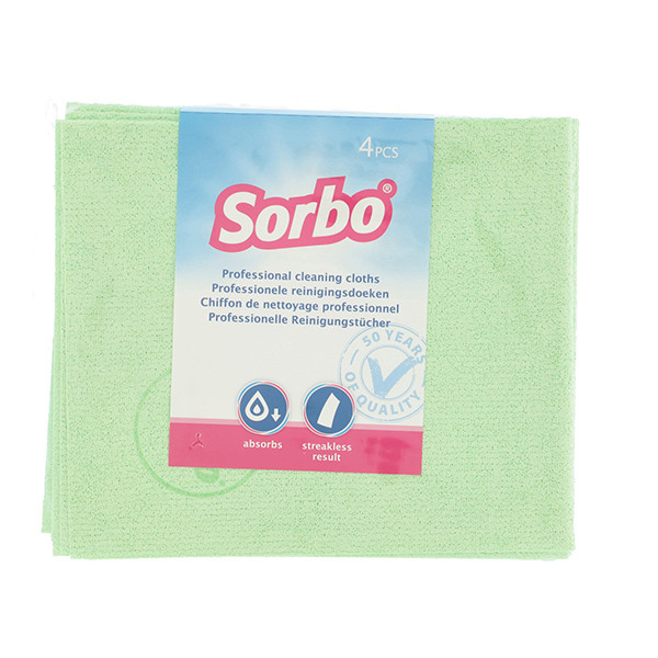 Sorbo Professionele Reinigingsdoek Groen (4 stuks)  SSO04053 - 1