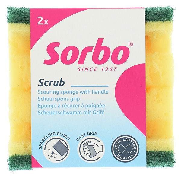 Sorbo Schuurspons Met Handgreep (2 stuks)  SSO04047 - 1