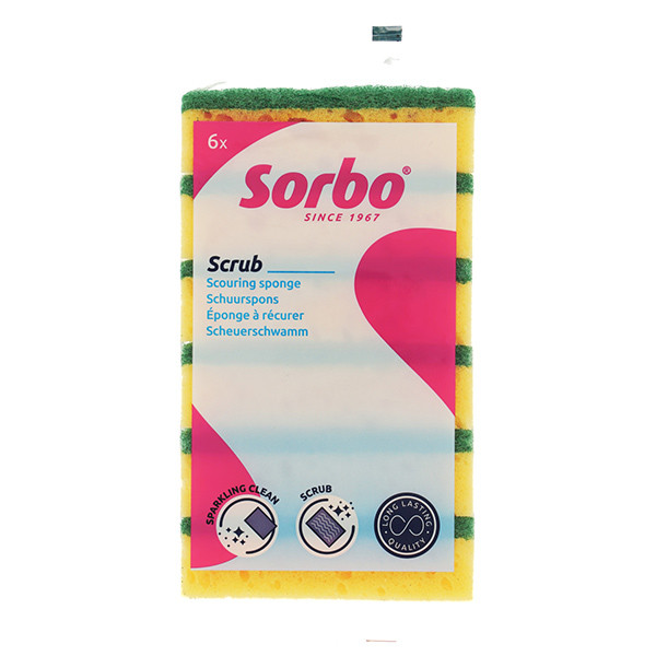 Sorbo Schuursponsen Zware Kwaliteit (6 stuks)  SSO04068 - 1