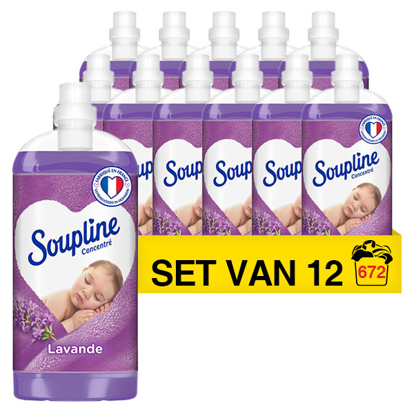 Soupline Aanbieding: Soupline Wasverzachter Lavendel (12 flessen - 672 wasbeurten)  SSO00118 - 1