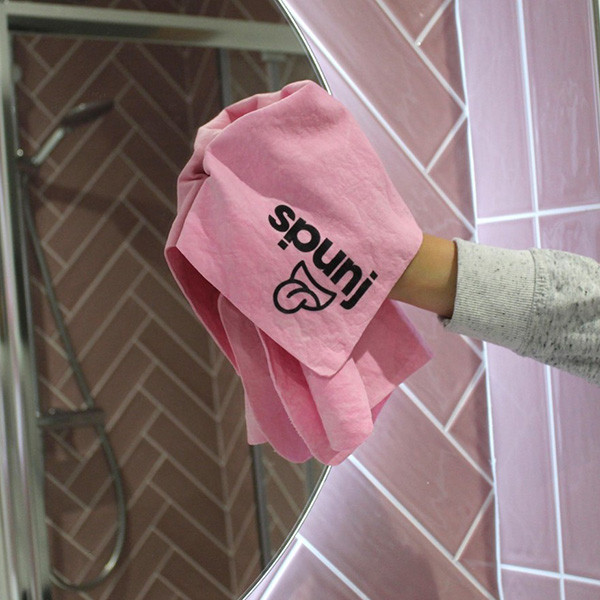 Spunj ultra absorberende doek (roze)  SSP00003 - 6